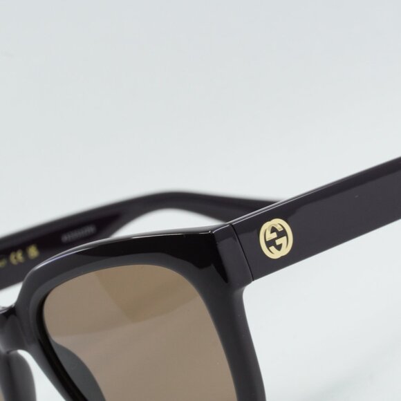 Gucci GG1338S 005 Sunglasses Wine Square Frame, Brown Lenses main image 10